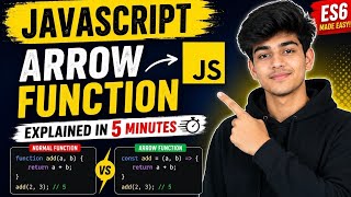 JavaScript Arrow Function Explained in 5 Minutes ⚡ | ES6 Complete Guide