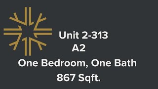 Unit 2-313 - A2 Floorplan