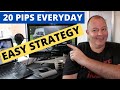 SIMPLE EASY 20 pip DAY TRADE STRATEGY for Forex Indices oil