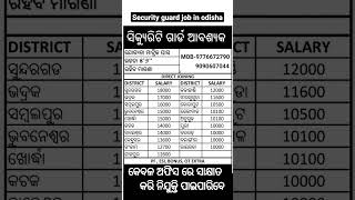 Security guard job in odisha #ସିକ୍ୟୁରିଟୀ ଗାର୍ଡ #securityguardjob #odishajobs #newjobinodisha #2022