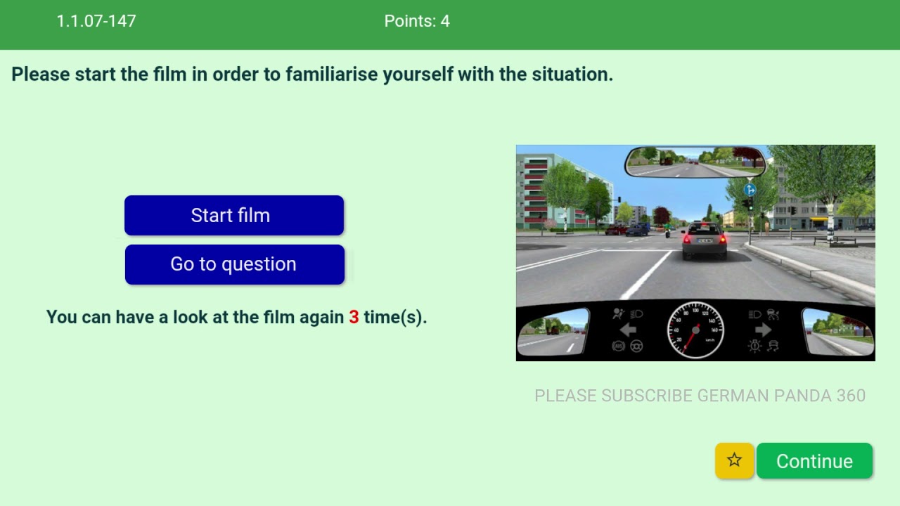 Video Question 15, Driving License Germany, Class B, Theory Exam ...