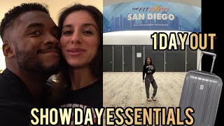 1 DAY OUT, SHOW DAY ESSENTIALS | BIKINI PREP VLOG