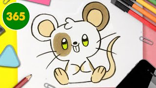 COME DISEGNARE TOPO KAWAII - Come disegnare animali
