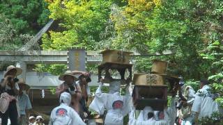 国造神社のおんだ祭（その④神社帰還）