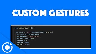 Ionic 5 Preview: Create Custom Gestures (Simple Tinder Card Animation)