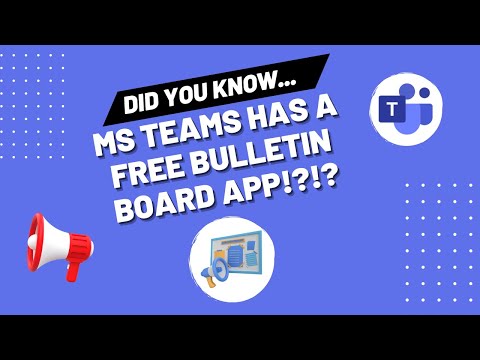 Aplicación de tablón de anuncios de Microsoft Teams