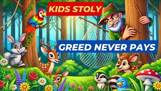 The Wise Rabbit and the Greedy Hunter | Heartwarming Kids Story | Kids Stoly