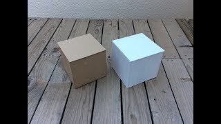 Cómo hacer cajas cuadradas con cartón - cartonaje