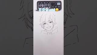 東雲彰人を5秒、10秒、1分、5分で描いたDrawing Akito in 5sec,10sec,1mins,5mins #プロセカ #東雲彰人 #drawing #shorts