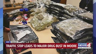 Traffic stop leads to major drug bust in Moore