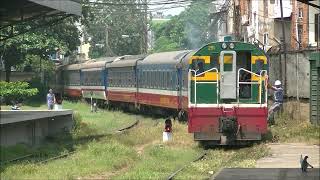 ベトナム国鉄客車列車　サイゴン駅到着・・・折り返し発車シーン