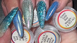 OMG DOLLAR TREE HAS CHROME POWDERS!!!|DO THEY WORK?|#nailart #polygel #chrome