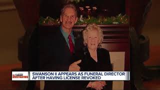License revoked but Swanson II appears as funeral director for Franklin ceremony