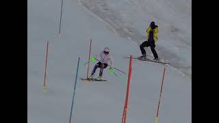 Henrik Kristoffersen slalom training in Saas-Fee Summer 2021
