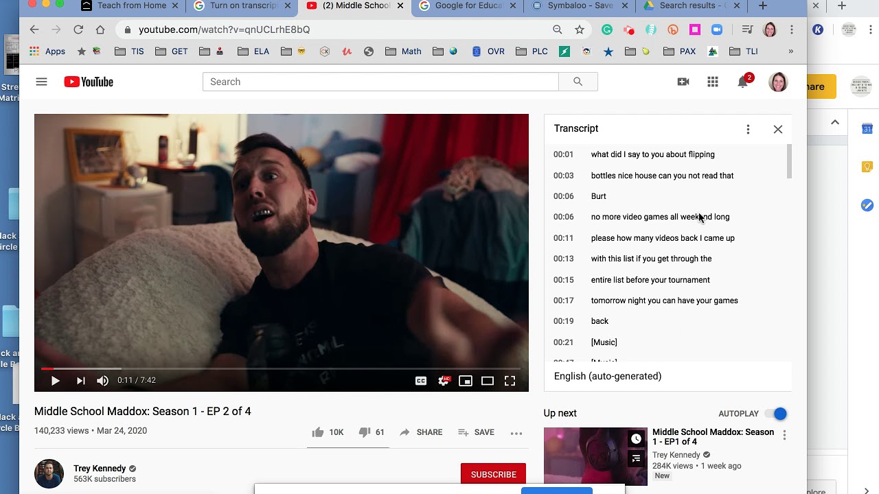 Open Transcript In YouTube - YouTube