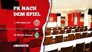 Pressekonferenz nach dem Spiel gegen Werder Bremen | #M05SVW | 05er.tv