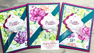 💐New!! 3 Quick and Easy Cards with Delightful  Floral DSP!!