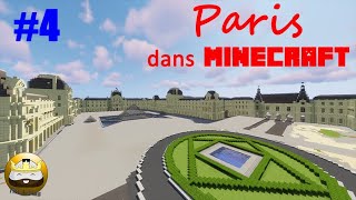 PARIS dans Minecraft #4 Tour Eiffel - Sacré Coeur et  Louvre sud !