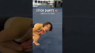 STICK DARTS 🎯😂 #gymnastics #gymnast #sports #gym #darts #olympics #olympic #sport #fail #fails