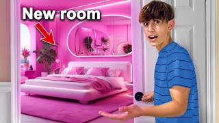 I TRANSFORMED MY BROTHERS ENTIRE ROOM PINK!