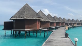 Thulhagiri Island Resort Maldives. Water bungalow villa full room tour. @WetravelMaldives