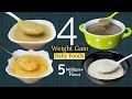 4 Baby foods |Weightgain Food For 6-12 month Babies | Ragi Apple dates /Gram Banana/ Carrot Potato