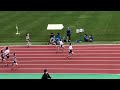 新潟市市民総合体育祭陸上競技大会2022 中学女子100m 仲由緋彩 松浦結