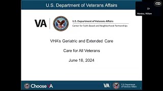 Overview of VHA’s Geriatric and Extended Care – Care for All Veterans 06.18.2024