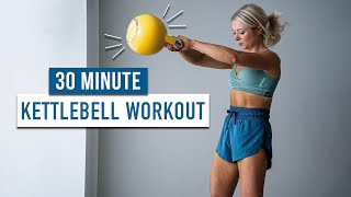 30 MIN Advanced Kettlebell HIIT Workout - Full Body, No Repeat