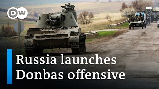 'Battle for the Donbas has begun', says Zelenskyy as Ukrainians brace for more horror | DW News