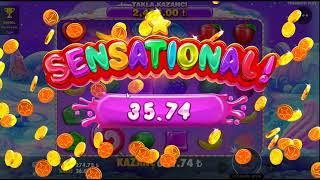 SWEET BONANZA | HAFTANIN İLK OYUNUNDA ÇİRKEFLİĞİ TUTTU!!! #sweetbonanza #slot #bonanza