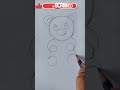 How to draw very easy Teddy Bear Drawing #ytshorts #viralshorts