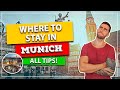 ☑️ Where to stay in MUNICH! The best regions! And how to save big on hotel!