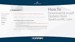 How To Update the Software in Your Spektrum Aircraft Transmitter