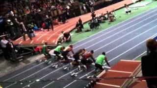 Asafa Powell wins mens 50m dash in 5.64 at MSG 1/28/12