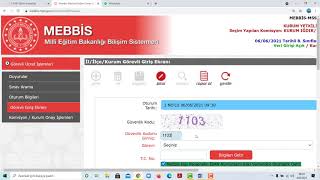 MEBBİS Merkezi Sınav Ücret Modülü  Personel Veri Giriş İşlemi