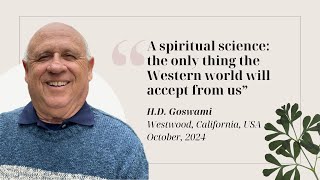 A spiritual science: the only thing the Western world will accept from us.