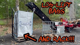 #408 Log-Lift Bag \u0026 Rack System: Fast Effortless Firewood!!