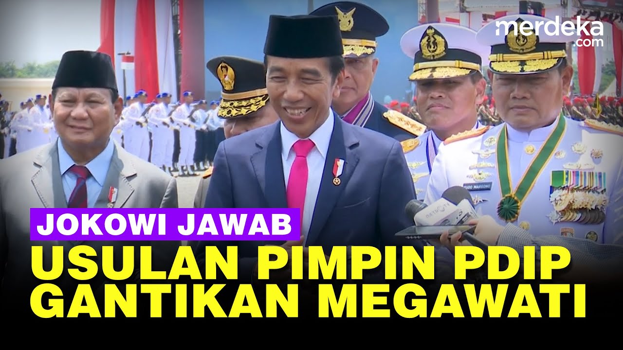 Jawaban Lengkap Jokowi Diusulkan Jadi Ketum PDIP Gantikan Megawati ...