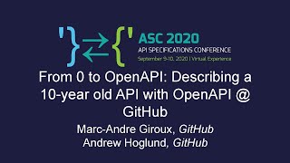 From 0 to OpenAPI: Describing a 10-year old API with OpenAPI @ GitHub