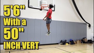 5'6" Anthony Height 50 Inch Vertical Dunk Mix!