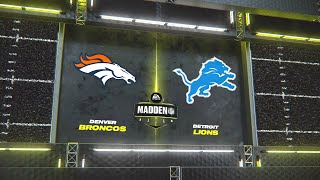 Madden NFL 24 - Denver Broncos Vs Detroit Lions Simulation Week 15 All-Madden PS5 Gameplay