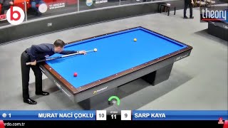 Murat Naci ÇOKLU Vs Sarp KAYA - 3 Cushion Billiards 2022