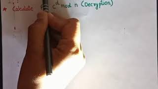 RSA algorithm explained with example in hindi