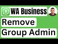 How to Remove a Group Admin in WhatsApp Business - Easy to Follow