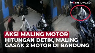 Maling Santai! Komplotan Maling di Bandung Beraksi Tanpa Hambatan 2 Motor Raib | OneNews Update