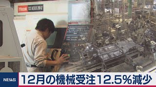 12月の機械受注12.5％減少