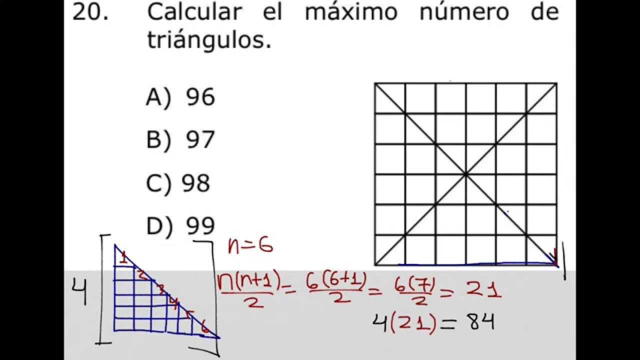 Como Contar El Máximo Número De Triángulos En Una Figura - YouTube