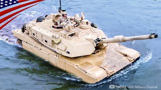 NATO's M1 Abrams & Leopard 2 Tanks Cross The European Rivers