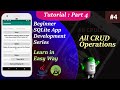 SQLite Course for Beginners in Android | All CRUD Operations in Android Part 4